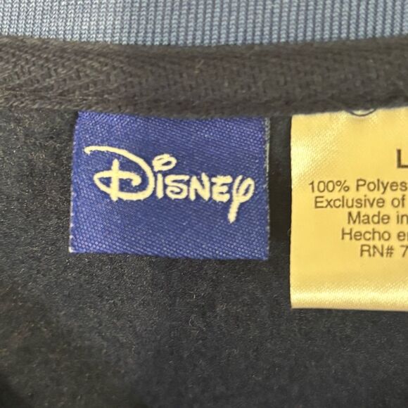 Disney Eeyore Navy Blue V Neck Fleece Pullover - Picture 5 of 6
